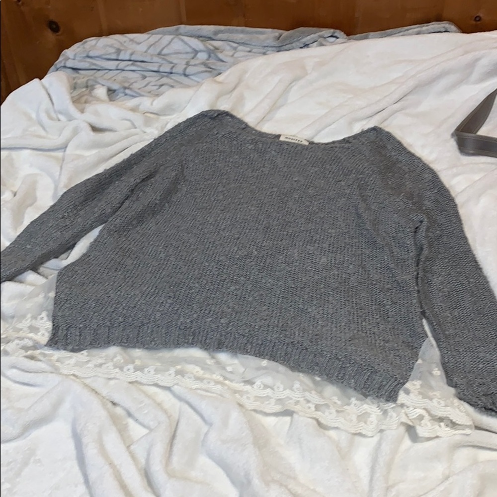 Gray sweater!